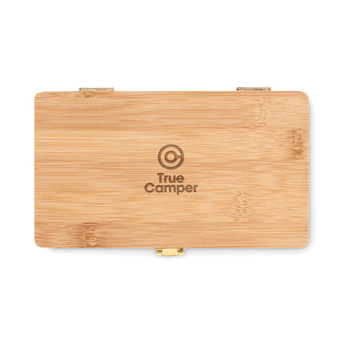 GALLAWAY - 21 pcs tool set in bamboo case