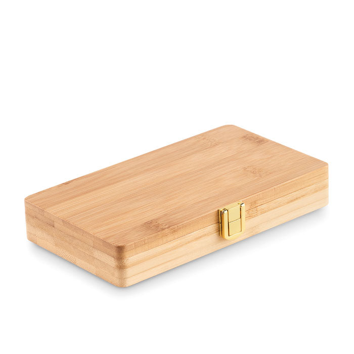 GALLAWAY - 21 pcs tool set in bamboo case