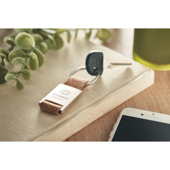 TECH CORK - Key ring with cork webbing