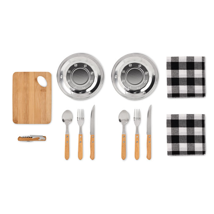 HUDSON - Picnic 2 person set in pouch
