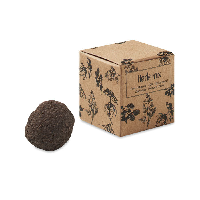 BOMBI III - Herb seed bomb in carton box