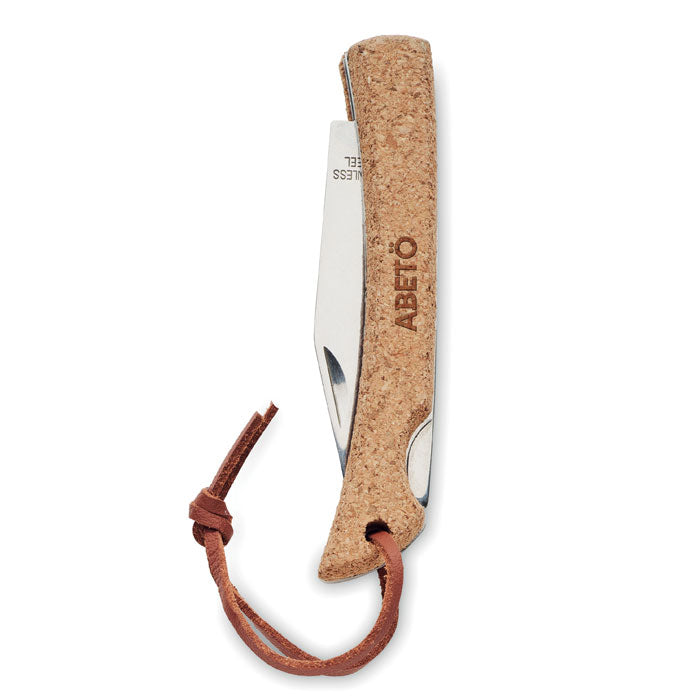 BLADEKORK - Foldable knife with cork