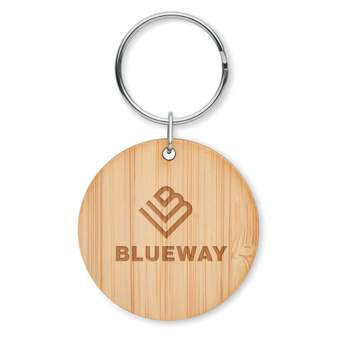 ROUNDBOO - Round bamboo key ring