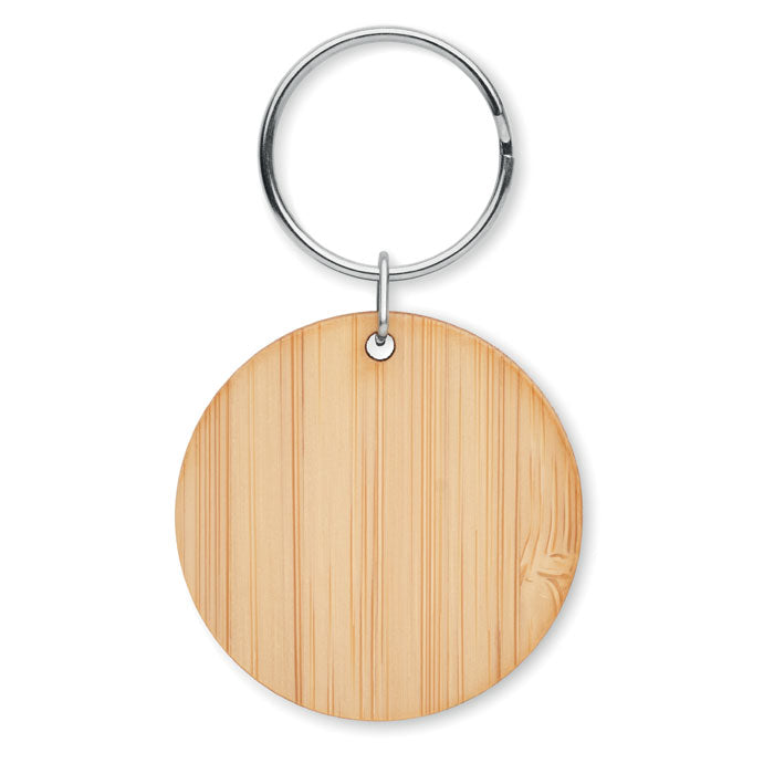 ROUNDBOO - Round bamboo key ring