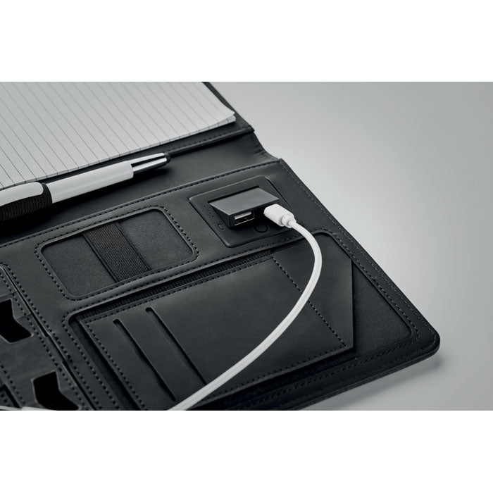 POWERNOTY - A5 folder with power bank