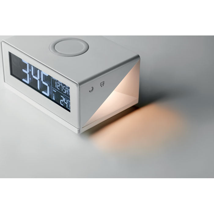 SKY WIRELESS - LED clock & wireless charger5W