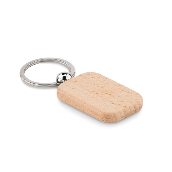 POTY WOOD - Rectangular wooden key ring