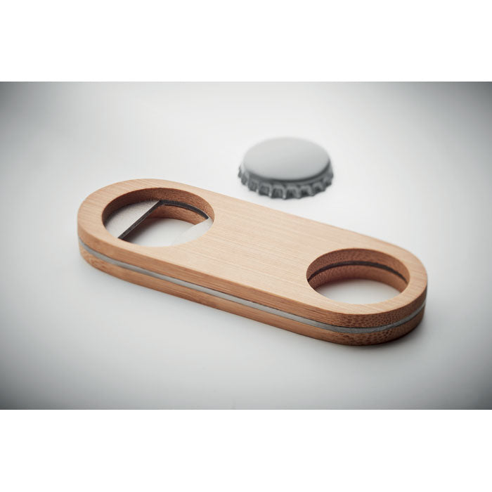 VALBAMPER - Oval Bamboo bottle opener
