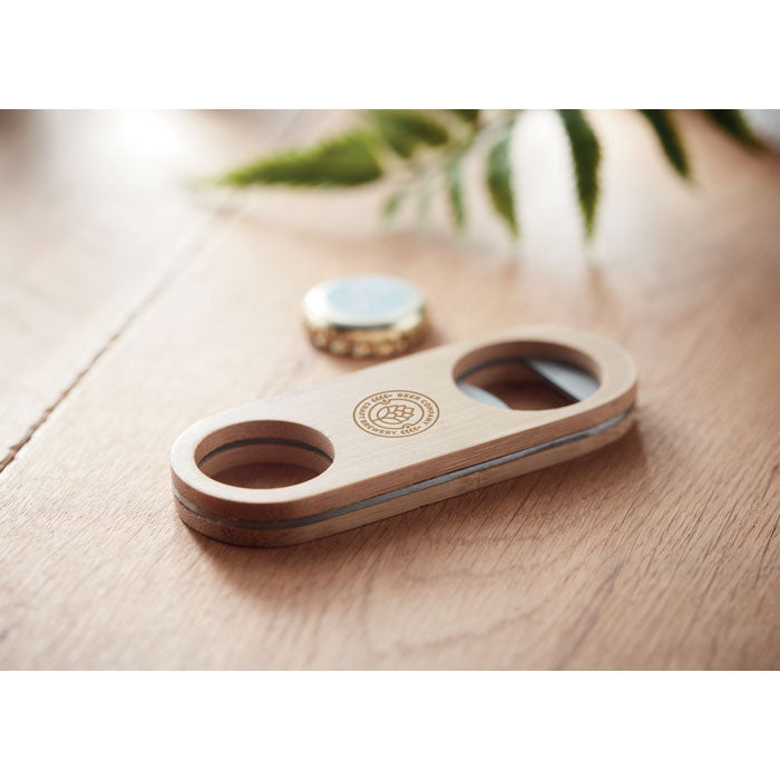VALBAMPER - Oval Bamboo bottle opener