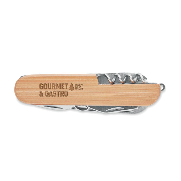 LUCY LUX - Multi tool pocket knife bamboo