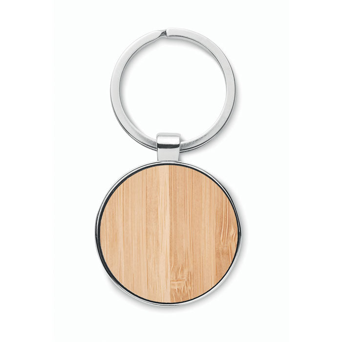 BALLARAT - Round key ring metal bamboo
