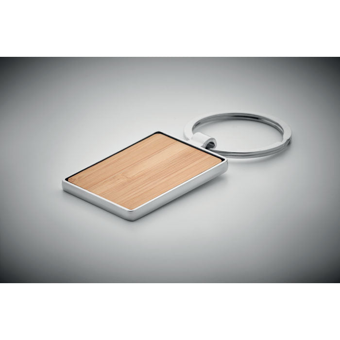 BENDIGO - Rectangular key ring bamboo