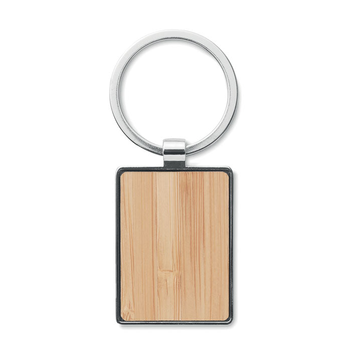 BENDIGO - Rectangular key ring bamboo