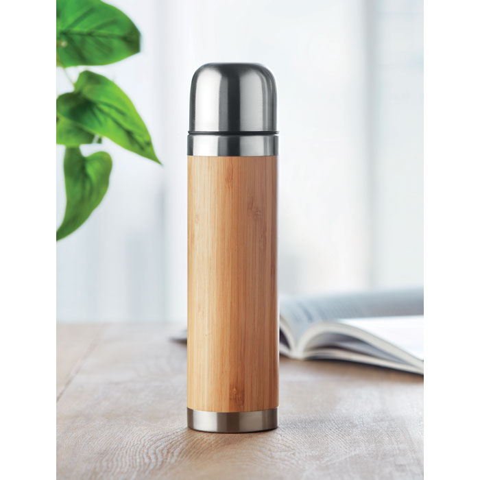 CHAN BAMBOO - Double wall bamboo cover flask
