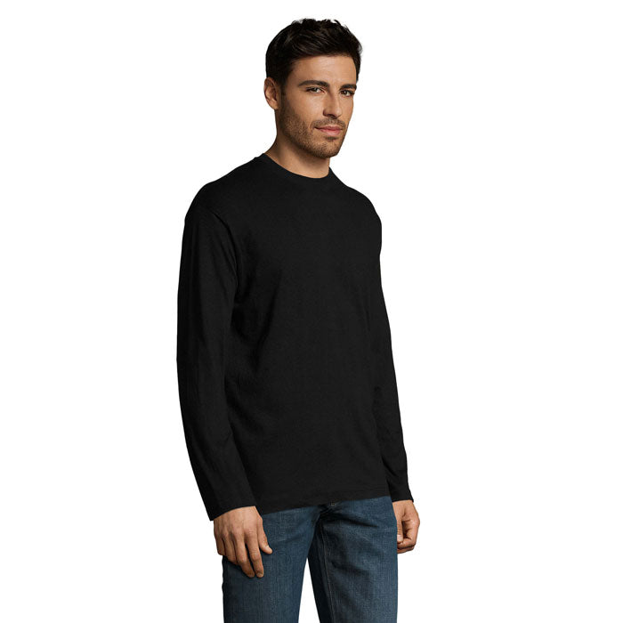 MONARCH - Men's Round Neck Long Sleeve Cotton T-Shirt