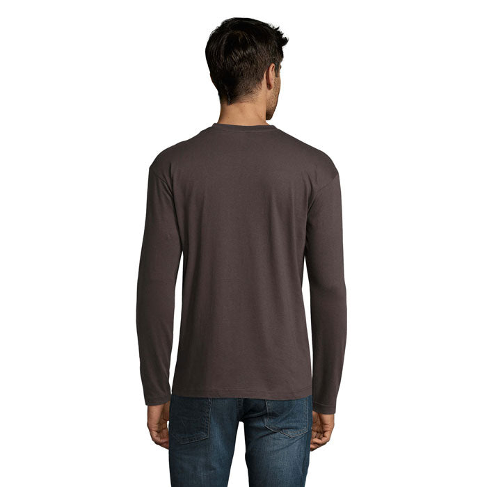 MONARCH - Men's Round Neck Long Sleeve Cotton T-Shirt