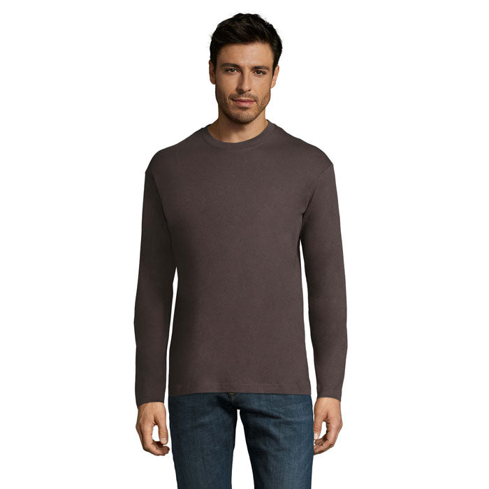 MONARCH - Men's Round Neck Long Sleeve Cotton T-Shirt