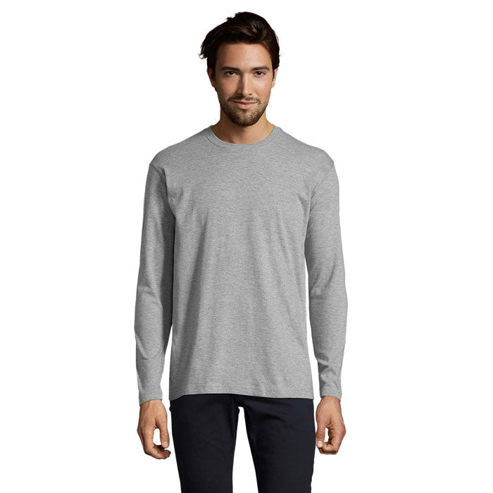 MONARCH - Men's Round Neck Long Sleeve Cotton T-Shirt