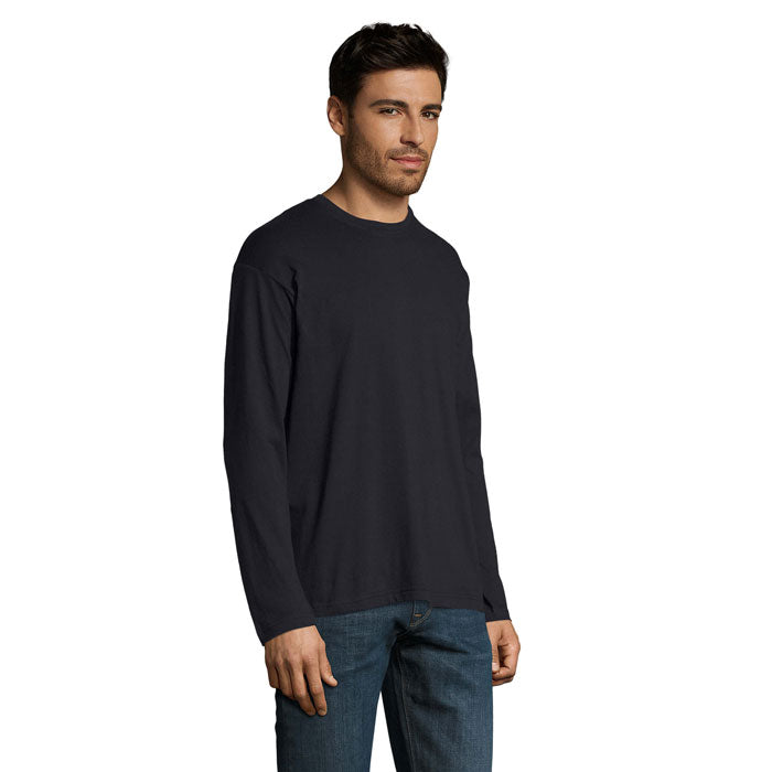 MONARCH - Men's Round Neck Long Sleeve Cotton T-Shirt