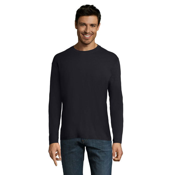 MONARCH - Men's Round Neck Long Sleeve Cotton T-Shirt