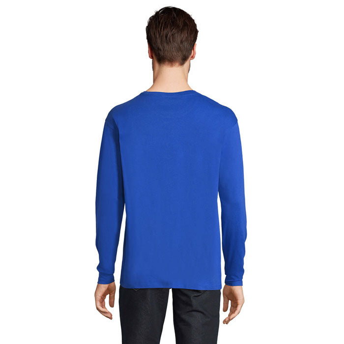 MONARCH - Men's Round Neck Long Sleeve Cotton T-Shirt
