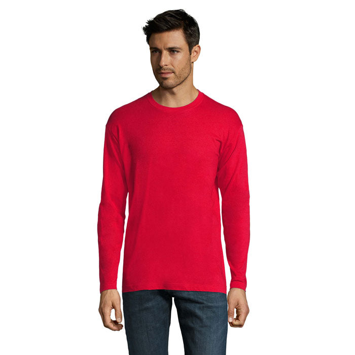 MONARCH - Men's Round Neck Long Sleeve Cotton T-Shirt