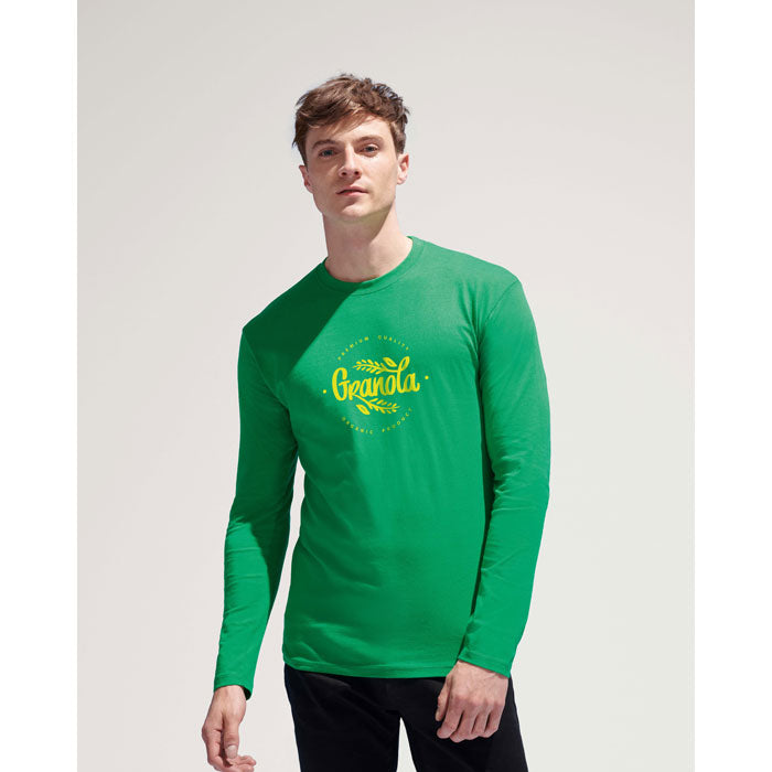 MONARCH - Men's Round Neck Long Sleeve Cotton T-Shirt
