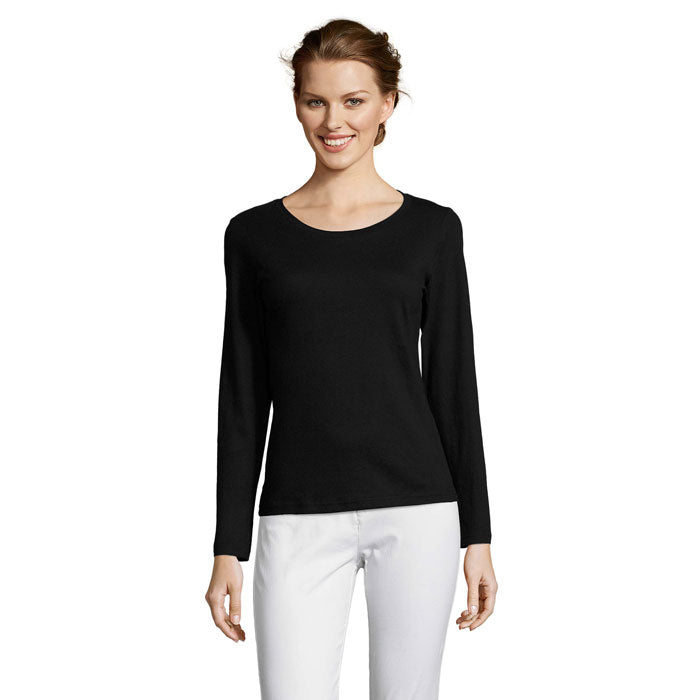 MAJESTIC - Women's Low Neckline Long Sleeve T-Shirt