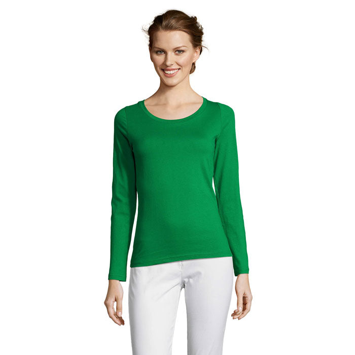MAJESTIC - Women's Low Neckline Long Sleeve T-Shirt