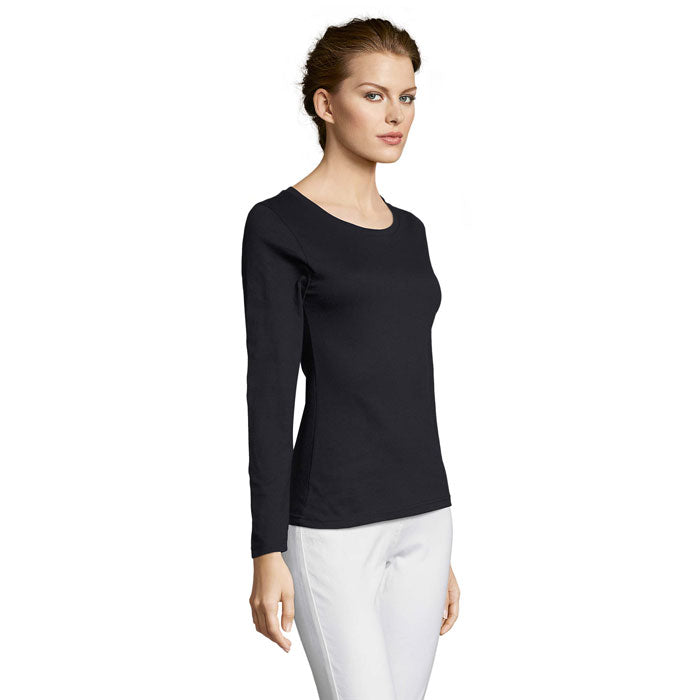 MAJESTIC - Women's Low Neckline Long Sleeve T-Shirt