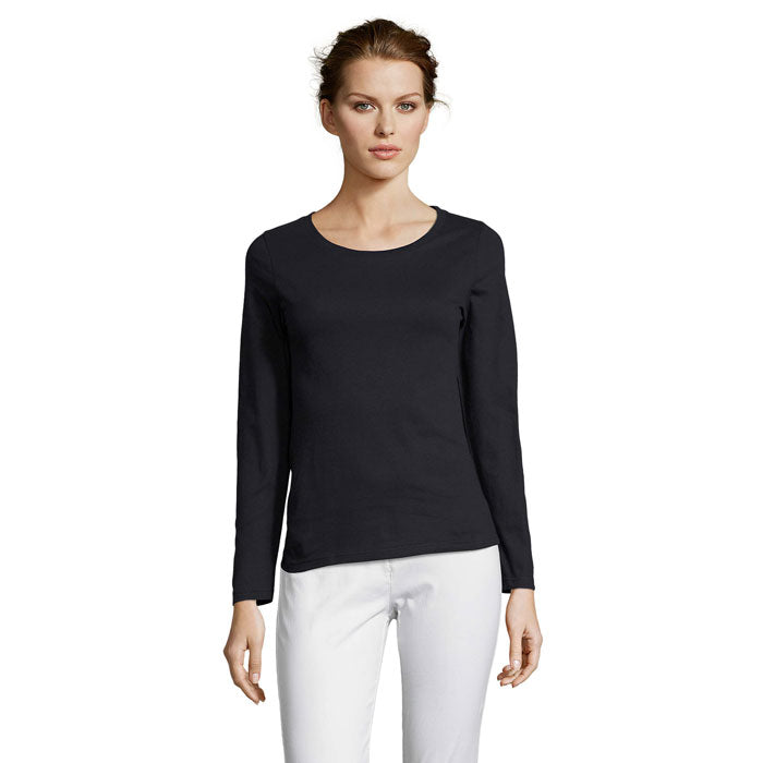 MAJESTIC - Women's Low Neckline Long Sleeve T-Shirt