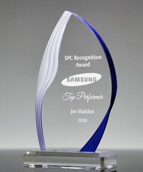 Ridge Acrylic Flame Award