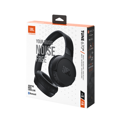 JBL Tune 670NC On Ear Headphones - Black