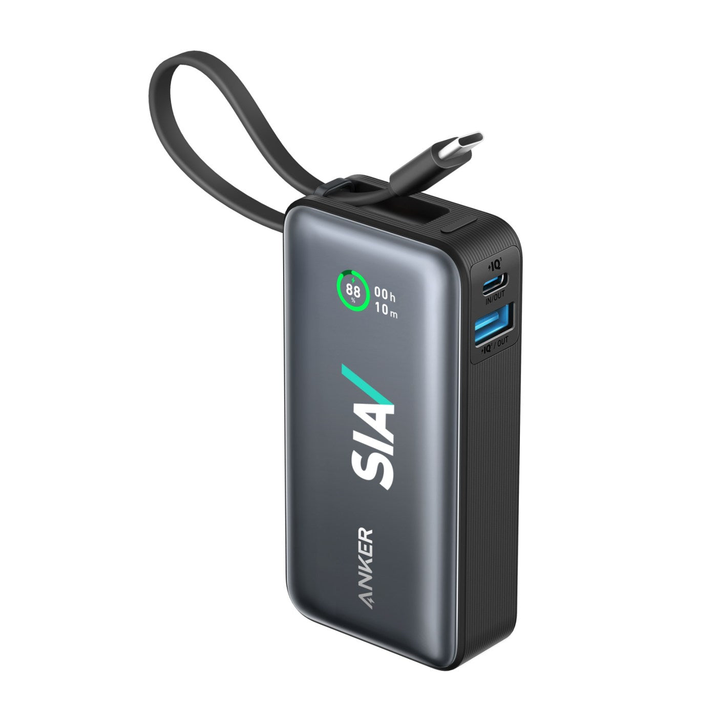 Anker® - Nano Power Bank (30W,Built-In USB-C Cable)