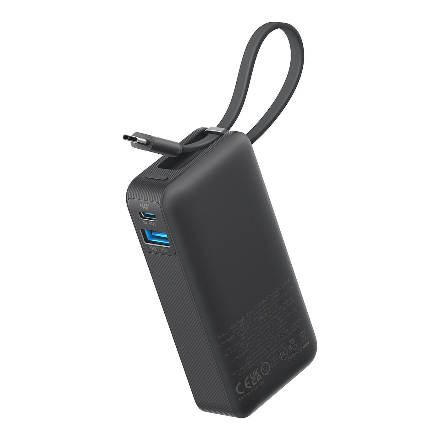 Anker® - Nano Power Bank (30W,Built-In USB-C Cable)