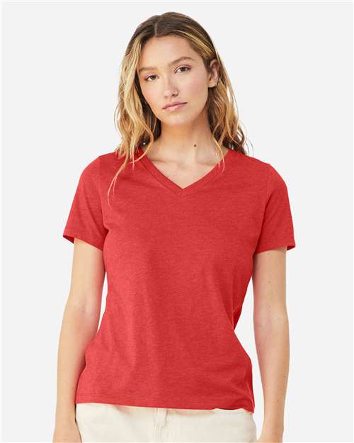 BELLA + CANVAS - 6405CVC - Women's Relaxed Heather CVC V-Neck Tee