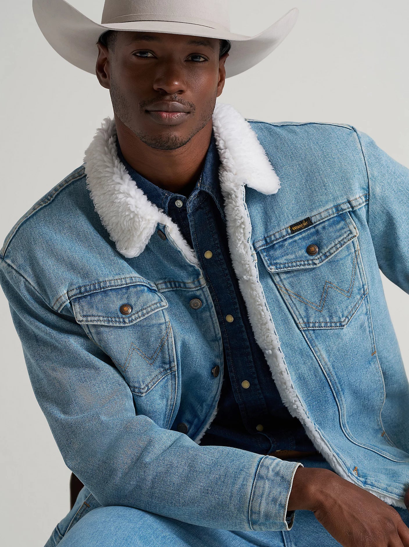 Wrangler - Sherpa Lined Denim Jacket