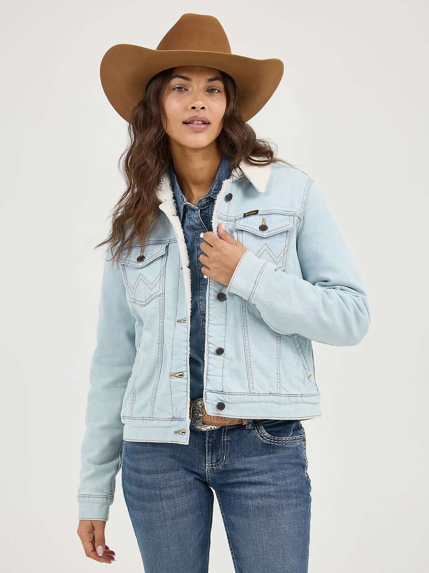 Wrangler - Women's Sherpa Lined Denim Jacket