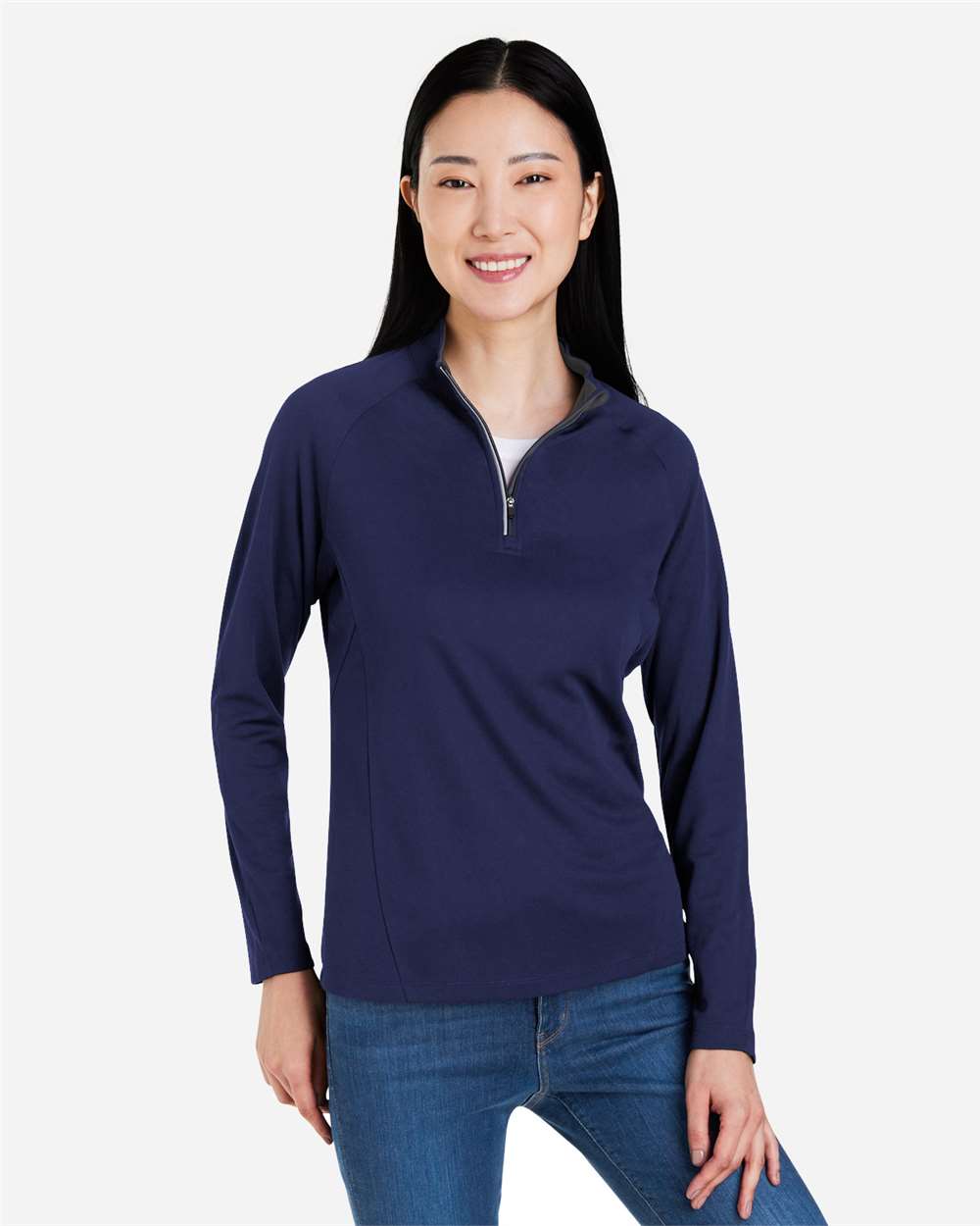 CORE365 CE418W — Classic Navy Heather/ Carbon
