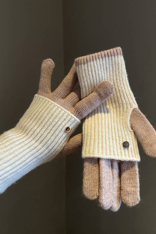 Wholesale Colorblock Knitting Gloves ZK2452