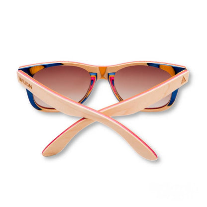 Wholesale Recycled Skatedeck Sunglasses - Kickflip Natural