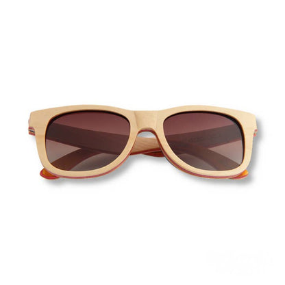 Wholesale Recycled Skatedeck Sunglasses - Kickflip Natural
