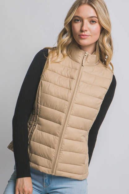 Wholesale Lightweight Down Packable Puffer Vest