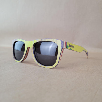 SKRP - Recycled Skateboard Sunglasses - Wayfarer Style