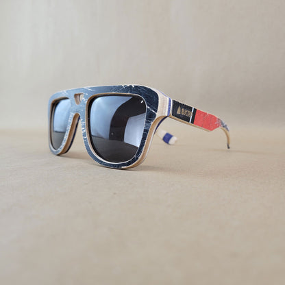 SKRP - Recycled Skateboard Sunglasses - Aviator Style