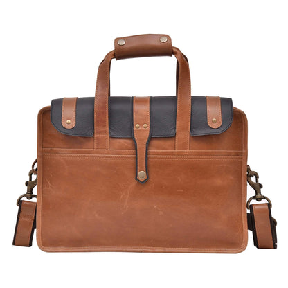 Leather Laptop Bag + Cross Body Shoulder Bag