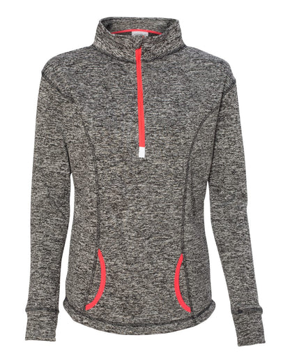 J. America 8617 — Charcoal Fleck/ Fire Coral (4)