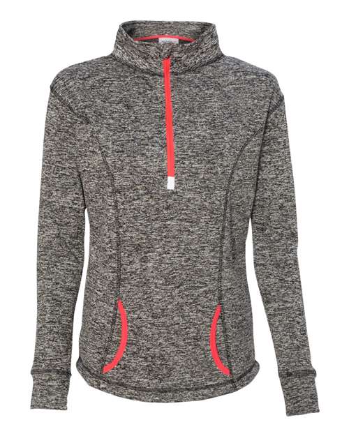J. America - Women's Cosmic Fleece Quarter-Zip Pullover