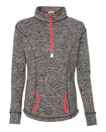 J. America - Women's Cosmic Fleece Quarter-Zip Pullover