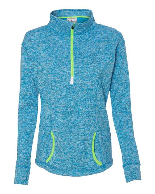 J. America - Women's Cosmic Fleece Quarter-Zip Pullover